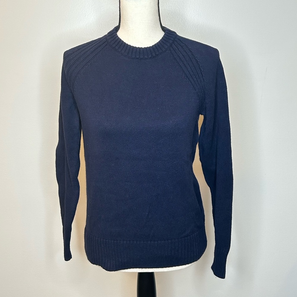👑 Jeanne Pierre Navy Blue Sweater Sz S